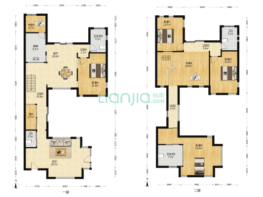 走马街 6室2厅4卫 246平方