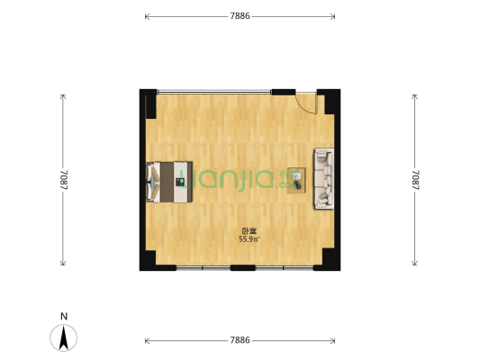 永泰大厦 1室0厅0卫 81平方
