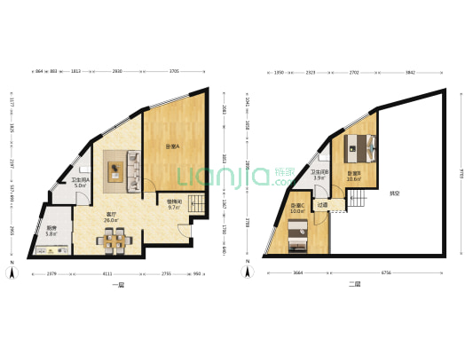 新桥首府 3室1厅2卫 93平方
