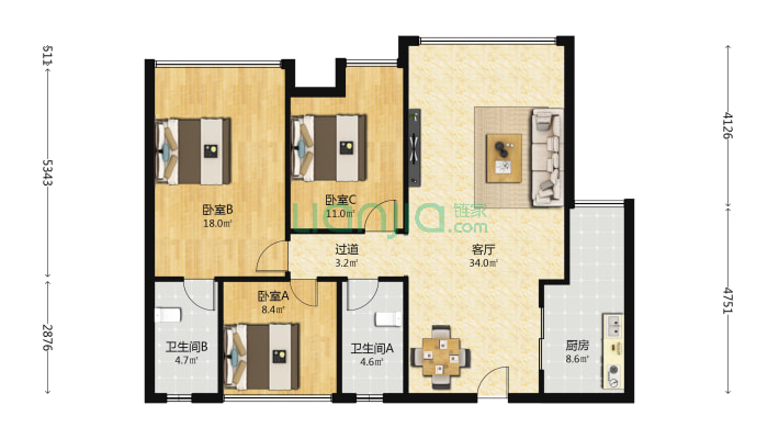 丽都首府二手房实景图