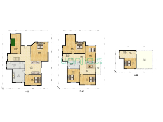 龙湖山庄 8室2厅2卫 305平方