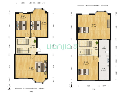 山水芙蓉国际新城 5室0厅1卫 197平方