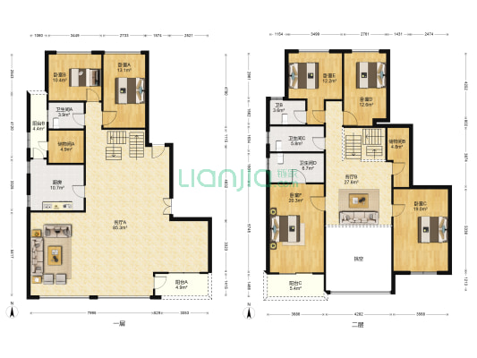 和记黄埔玥湖园1号 6室2厅4卫 294平方