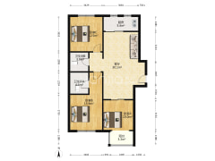 房本满五唯一，南北通透格局  楼层好 采光充足-涿州四季橙小区户型图