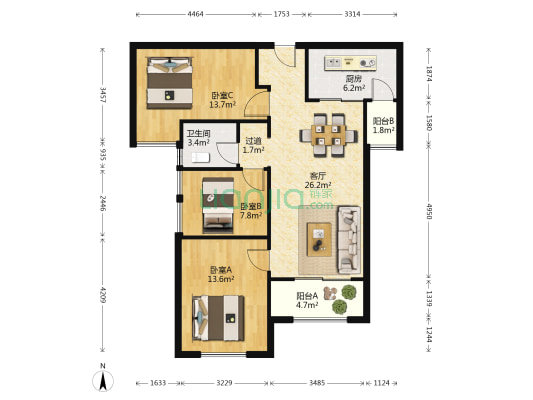 湘熙水郡户型图