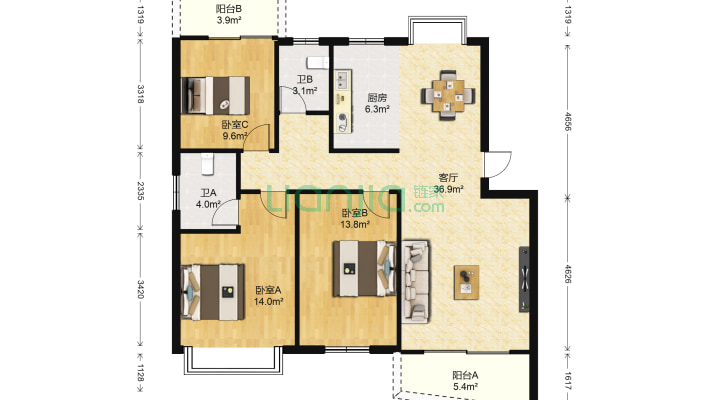 军安新村二手房实景图