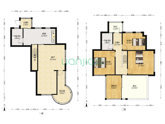 水岸香堤二期铂湾 3室1厅2卫 136平方