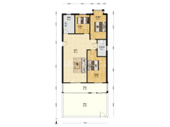 名流带院三居室 精装修拎包入住 出门德信公园-涿州名流枫景洋房户型图