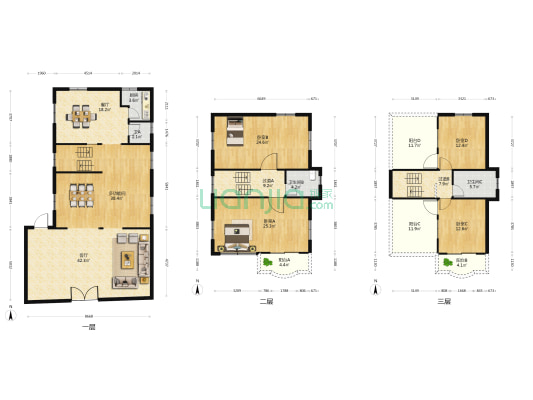 颐富苑 5室2厅3卫 200平方