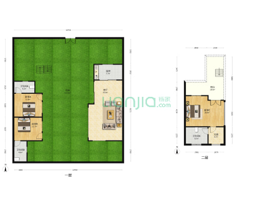 方圆泉溪月岛 3室1厅3卫 150平方