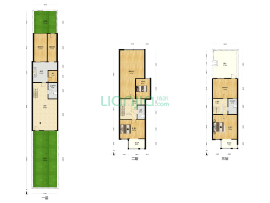 万科新城郁金苑 3室1厅3卫 173平方