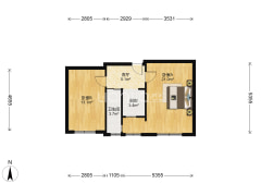 范阳路矿山局家属院全阳两居，精装。房本满二年。-涿州矿山局家属楼南院户型图