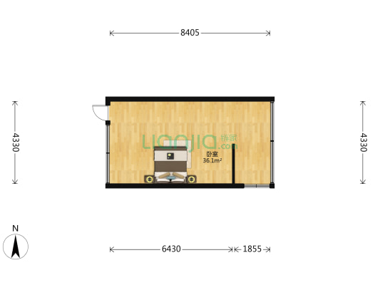 爱克大厦 1室0厅0卫 49平方