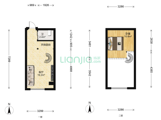 衍宏·康馨花园 1室1厅1卫 30平方