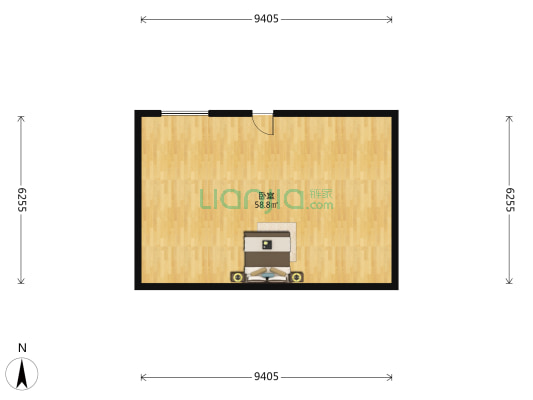 凤冠华庭 1室0厅0卫 88平方