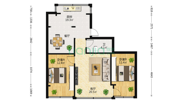 金碧路196号二手房实景图