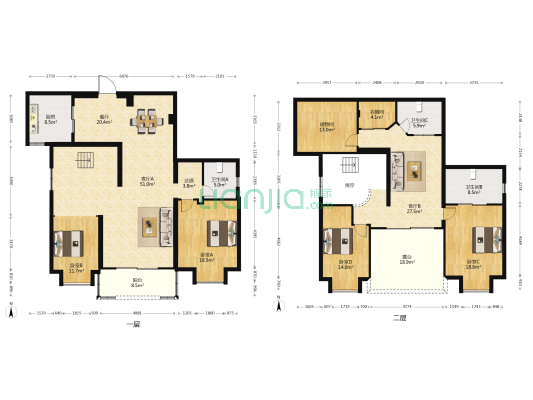 融侨锦江B区 4室3厅3卫 280平方