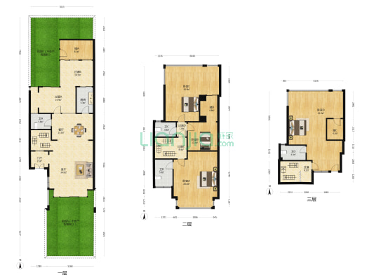 南岭雅舍 4室2厅4卫 206平方