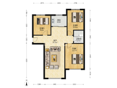此房南北通透.中间楼层.采光好.位置好.出行方便.-涿州K2狮子城南区户型图