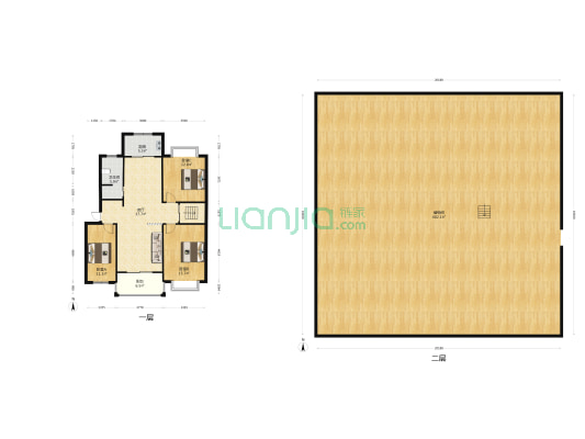 天瑞山庄 3室1厅1卫 120平方