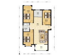 万悦城南北通透三居室带装修诚意出售-涿州惠友万悦城(涿州)户型图