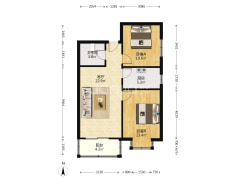 翡翠城 2室1厅 南-涿州翡翠城户型图