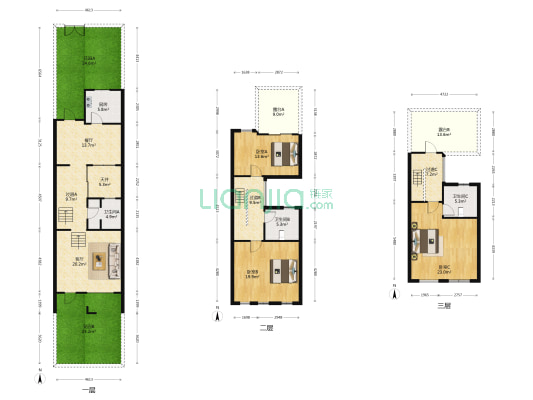 御景新城 3室2厅3卫 159平方