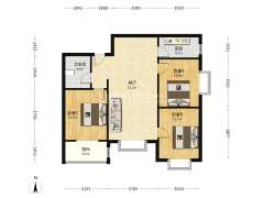 涿州高速口 名流美誉小区  东南向三居室 诚意出售-涿州名流美域户型图