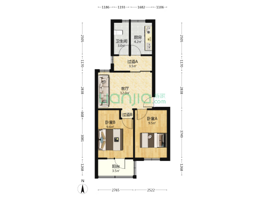 石油新村四区 2室1厅1卫 70平方