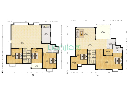 林业总公司宿舍 5室2厅3卫 295平方