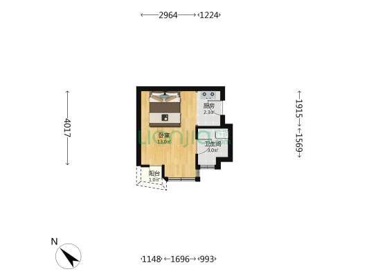 金象大厦 1室0厅1卫 31平方