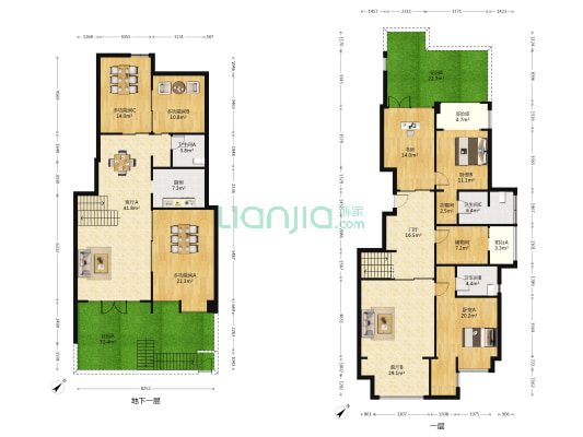新希望皇冠国际 6室2厅3卫 209平方