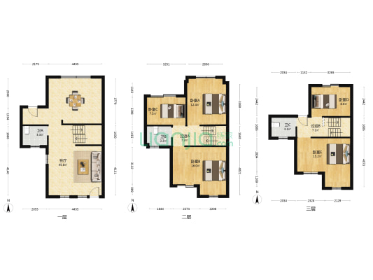 九仰周庄 5室1厅3卫 158平方