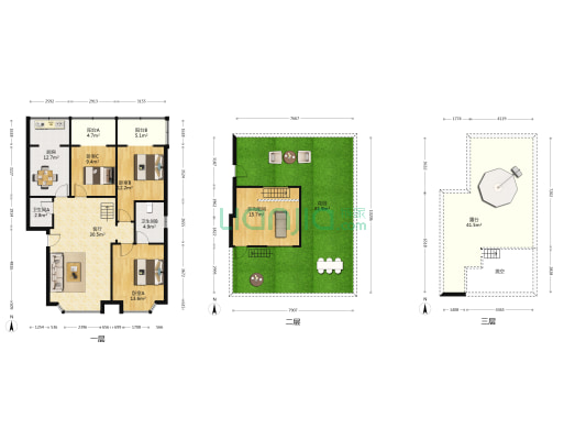 梅花庭园 4室1厅2卫 113平方