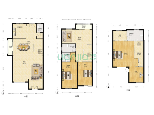 悦湖花园 4室3厅4卫 403平方