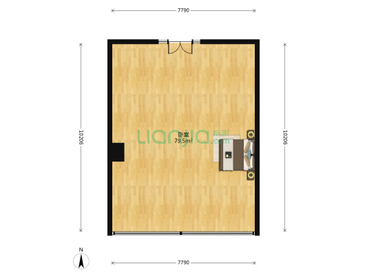 华联大厦写字楼 1室0厅0卫 159平方