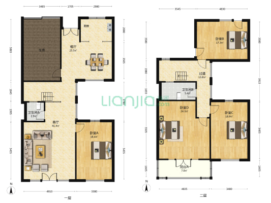 怡和缘 4室2厅2卫 425平方