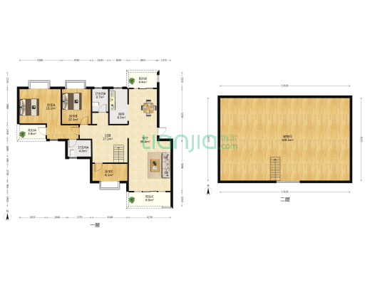 海景苑 3室1厅2卫 219平方