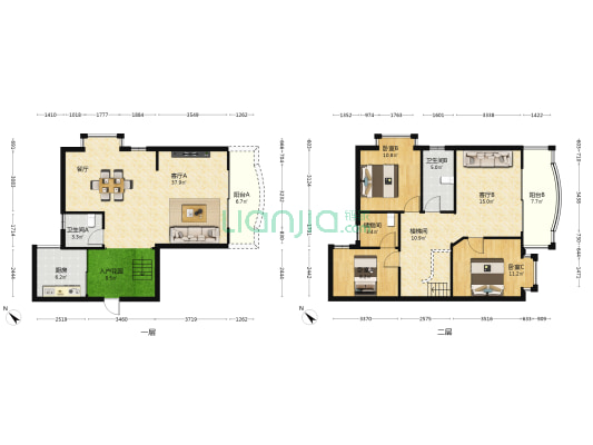 濠海大厦 3室2厅2卫 170平方