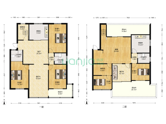 八一新村 5室3厅3卫 135平方