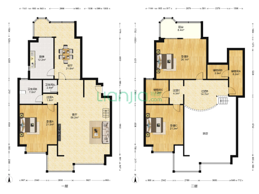 御景东方 3室2厅2卫 319平方