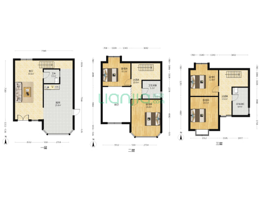 绿中海雅庭(别墅) 4室1厅3卫 250平方
