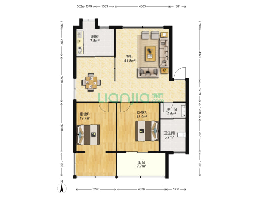 安石路水利局宿舍 2室1厅2卫 110平方