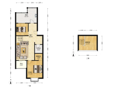 德信公园旁 集中供暖 南北通透两居 低密住宅-涿州名流枫景五期户型图