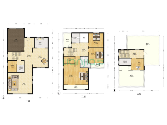 颐和星苑爬山别墅 4室2厅4卫 281平方
