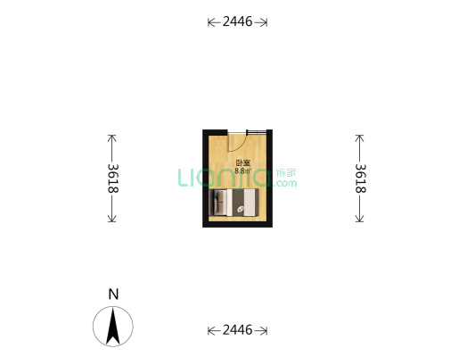 大百顺胡同 1室0厅0卫 12平方