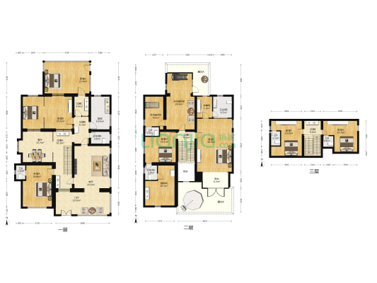 毓秀园东园 9室2厅7卫 286平方