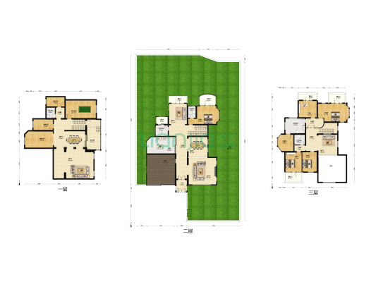保利垄上三区 6室6厅5卫 554平方