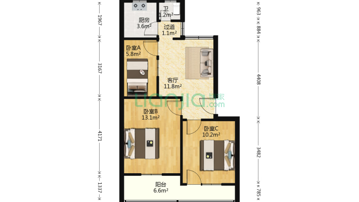 东门捷径12号院二手房实景图