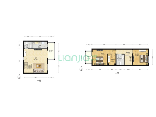融景美庐 2室1厅2卫 132平方